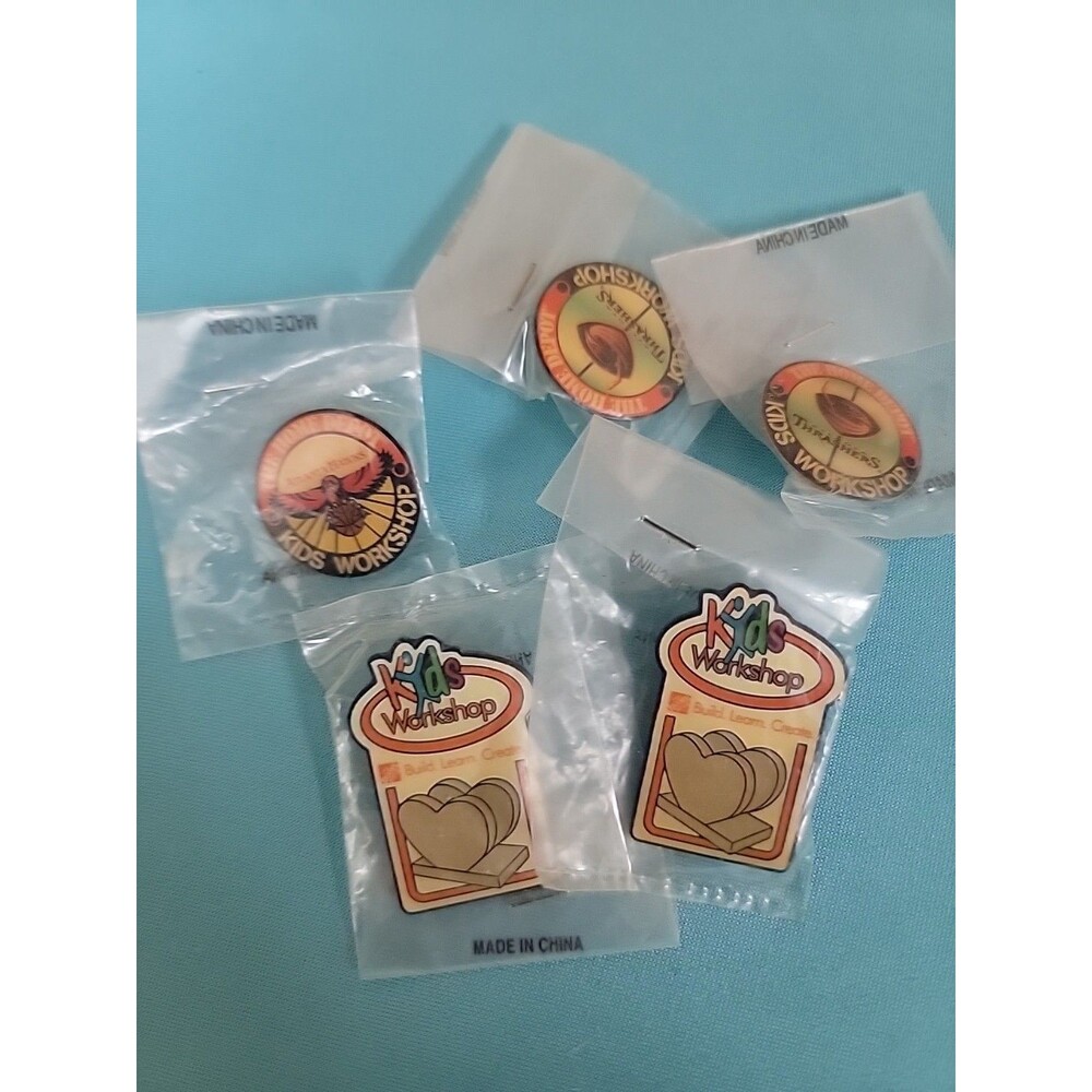 Lot Of 5 Home Depot Kids Workshop Pins PINS ONLY Atlanta Hawks Thrashers